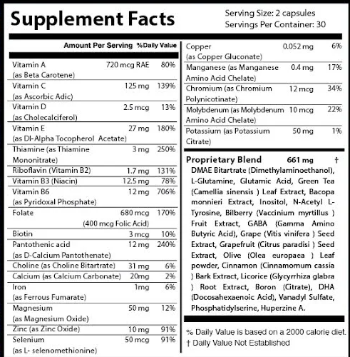 Memory Lift Ingredients