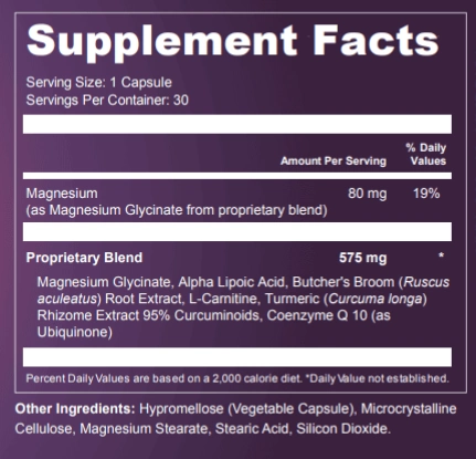 Presgera Supplement Facts